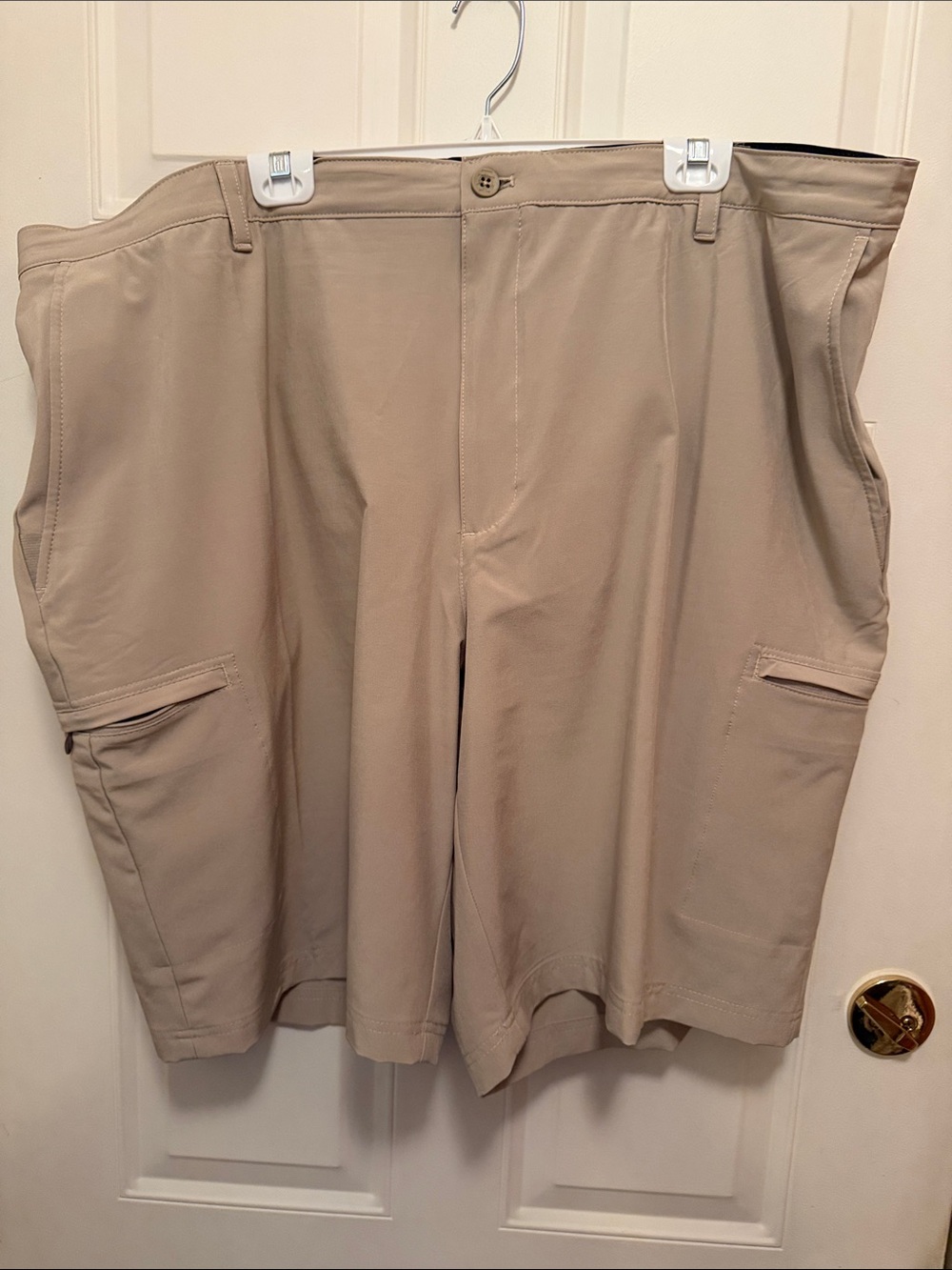 Izod Golf Khaki Men’s Shorts.  Waist:  48